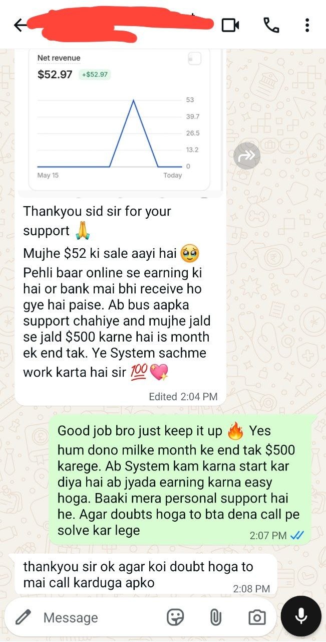 Student testimonial